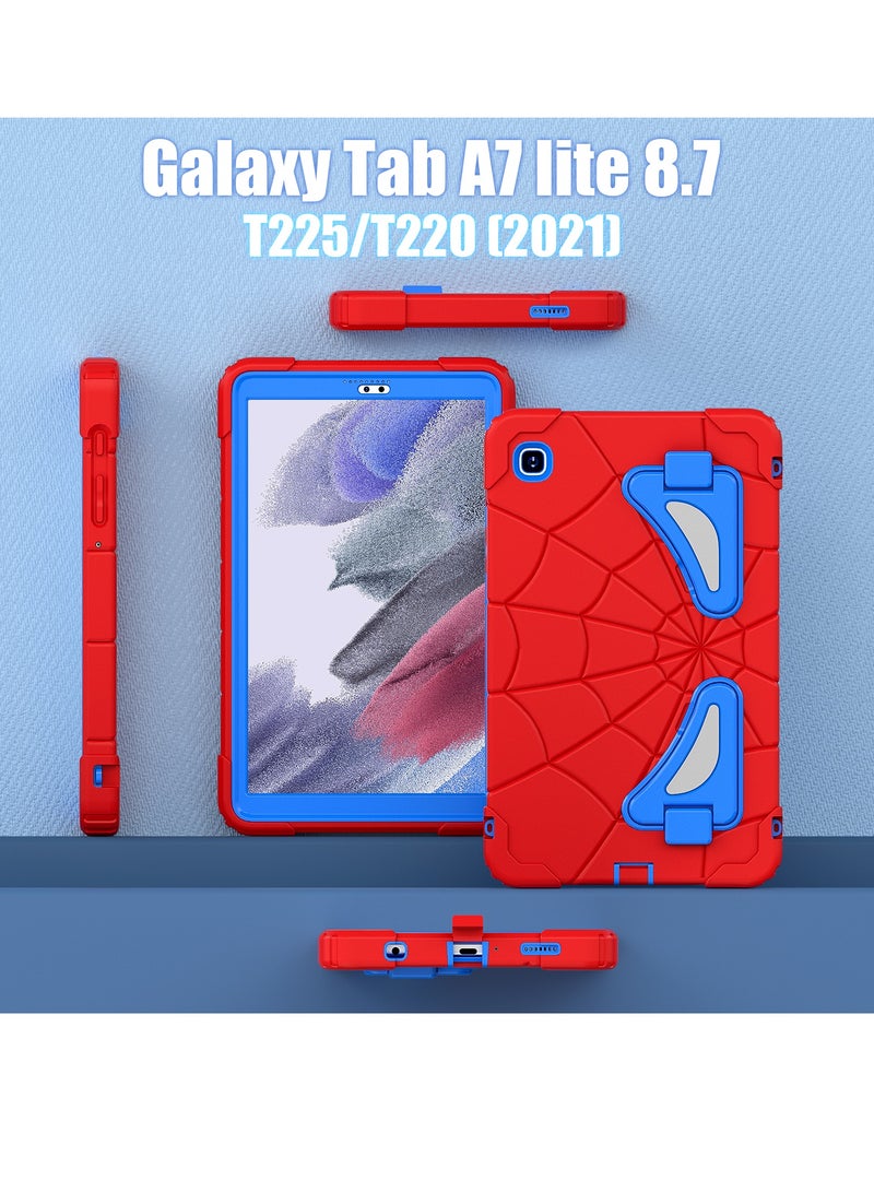 حافظة Samsung Galaxy Tab A7 lite مقاس 8.7 بوصة T225/T220【2021】 للأطفال، غطاء حماية مقاوم للصدمات مع حامل قلم وحزام كتف وحامل للأطفال - Image 2